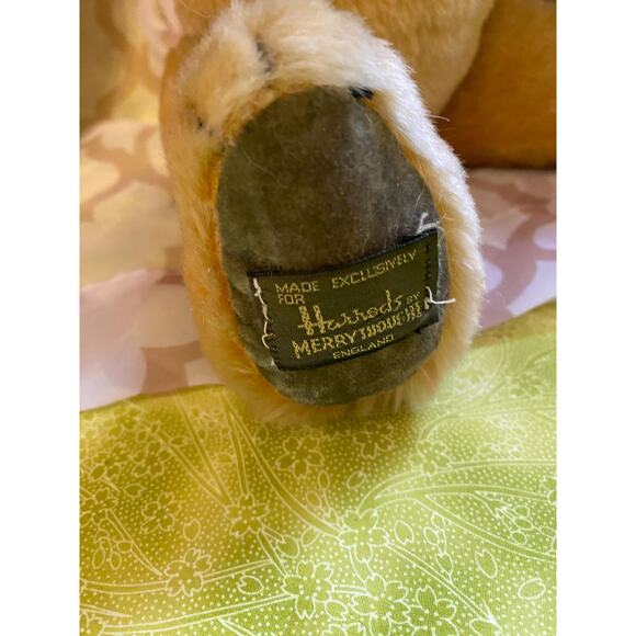 Vintage Merrythought Mohair Teddy Bear: 1980s Harrods Limited Edition - Picture 5 of 9
